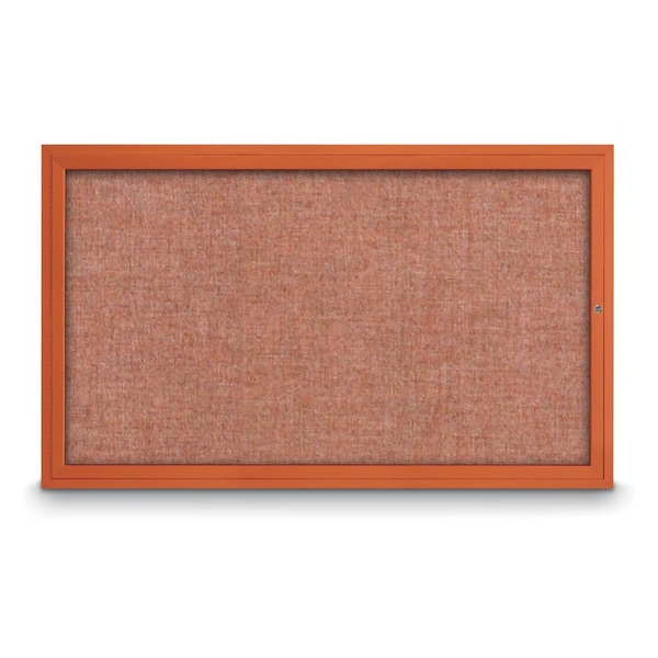 Hinge-less Radius Corkboard, 18"x24", Satin Alum Frame/Pearl